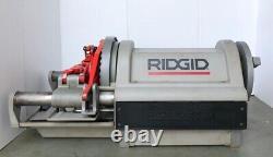 Ridgid 1224 Pipe Threader/ Threading Machine 120v 2-1/2-4 With 2 Die Heads