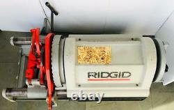 Ridgid 1224 Pipe Threader/ Threading Machine With 2 Heads120v 1/2-4 Size #1
