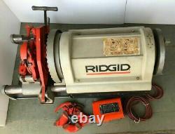 Ridgid 1224 Pipe Threader/ Threading Machine With 2 Heads 220/240v