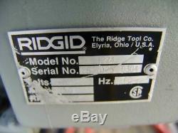 Ridgid 1224 Pipe Threading Machine 1/2 to 4 inches 3 Dies Works Fine