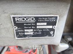 Ridgid 1224 Power Pipe Threader Threading Machine 1/2 4 with Cart & 2 Dies
