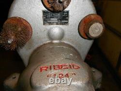 Ridgid 124 / 124A Copper Pipe Cleaning / Prep Machine on legs, works USA