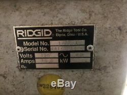 Ridgid 1822-1 Pipe Bolt Threader Threading Machine with Stand and Cart on Wheels