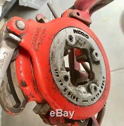 Ridgid 300 Pipe Threader 1/4- 2 Machine Electric With Stand & Oil Pump + Extras