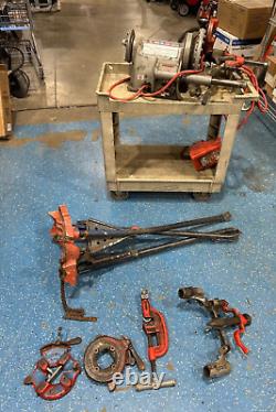 Ridgid 300 Pipe Threader Machine +Carriage, Cutter, Die heads, Reamer LOCAL PICK UP