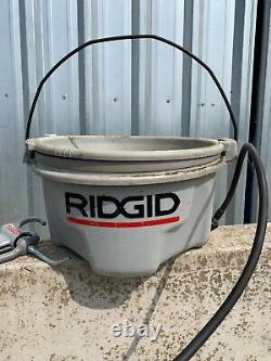 Ridgid 300 Pipe Threader Threading Machine Oil Bucket & Pump