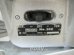 Ridgid 300 Power Pipe Threader Threading Machine with Complete Carriage & Tristand