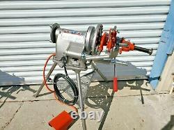 Ridgid 300-T2 Pipe Threader Threading Machine with Tristand & Foot Pedal