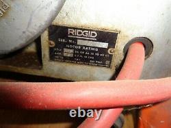 Ridgid 400A Pipe Threader with legs and foot switch
