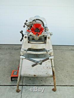 Ridgid 535 1/2 2 Electric Pipe Threader Threading Machine with Cart Used