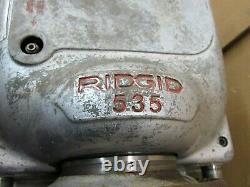 Ridgid 535 Pipe Threader Machine 115v 1ph With 2 Die Holders And Foot Pedal