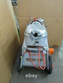 Ridgid 535 Pipe Threader Machine 115v 1ph With 2 Die Holders And Foot Pedal