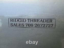 Ridgid 535 Pipe Threader Machine lightly used 1/8 to 2 150A cart 2 811 heads