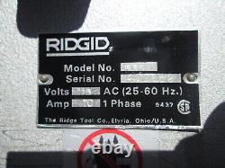 Ridgid 535 Pipe Threader Machine lightly used 1/8 to 2 150A cart 2 811 heads