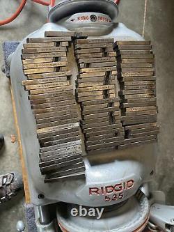 Ridgid 535 Pipe Threader Threading Machine rigid & 20 Sets Dies AWESOME SHAPE