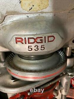 Ridgid 535 Threading Machine With Ridgid Cart And 3 Dies Included