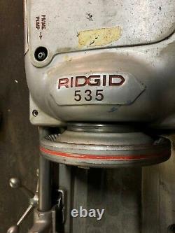 Ridgid 535 Threading Machine With Ridgid Cart And 3 Dies Included