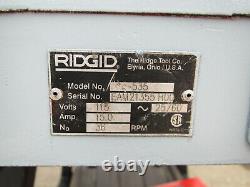 Ridgid 535 V2 120V Electric Pipe Threader Threading Machine with Cart Used