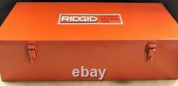 Ridgid 700 Pipe Threader Threading Machine With 6 Dies And Metal Ridgid Box