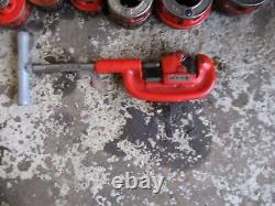 Ridgid 700 Pipe Threader WithSet of 7 Dies 3/8-2 and Pipe Cutter FREE SHIPPING