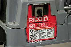 Ridgid 93287- 535 Pipe Threading Machine New Style Hi-Top