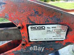 Ridgid Model No. 950 Groover/Beveler/Cut-Off Machine with Ridgid Model 300 Power