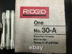 Ridgid No. 30-A 3-Way Pipe Threader 1/2 x 3/4 x 3/8