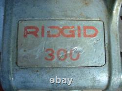 Rigid 300 Pipe Threader, Reamer, Cutter, Dies, Foot Switch