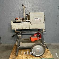 Rigid 535 Series1/8 to 2 Manual Pipe Threader Chuck Machine With Cart Included
