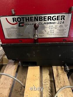Rothenberger Collins Classic 22A, 1/8 2 Pipe Threader