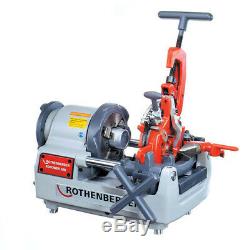 Rothenberger Portable Pipe Threading Machine 2SE with 2 Free Pipe Stands