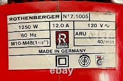 Rothenberger pipe threader clean up to 1-1/4
