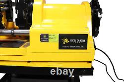 Steel Dragon Tools 6790 1/2 4 Pipe Threader Threading Machine with Cart