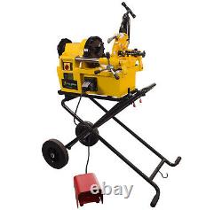 Steel Dragon Tools 7090 Pro Pipe Threader Threading Machine with Cart 811A Dies