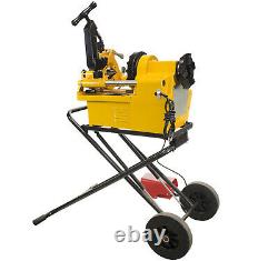 Steel Dragon Tools 7090 Pro Pipe Threader Threading Machine with Cart 811A Dies