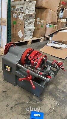 USED Electric Pipe Threader Machine 1/2 2 Threading Cutter Deburrer 110V