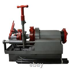 Used 110V Electric Threading Cutter Pipe Cutting Threader Machine 1/2-2 Tool