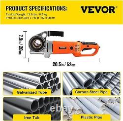 VEVOR Electric Pipe Threader, 2300W Pipe Threading Machine, Heavy-Duty Hand-Held