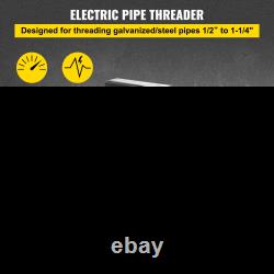 VEVOR Electric Pipe Threader, 2300W Pipe Threading Machine with 4 Dies 1/2 1