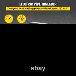 VEVOR Electric Pipe Threader, 2300W Pipe Threading Machine with 6 Dies 1/2-2