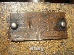 Vintage Toledo No 2 Pipe Threader Threading Tool Machine with 4 Collars & Die Sets