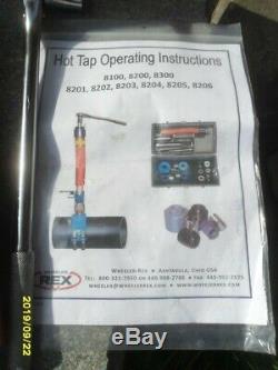 WHEELER REX 8200 Hot wet tap tapper tapping machine tool system with extras